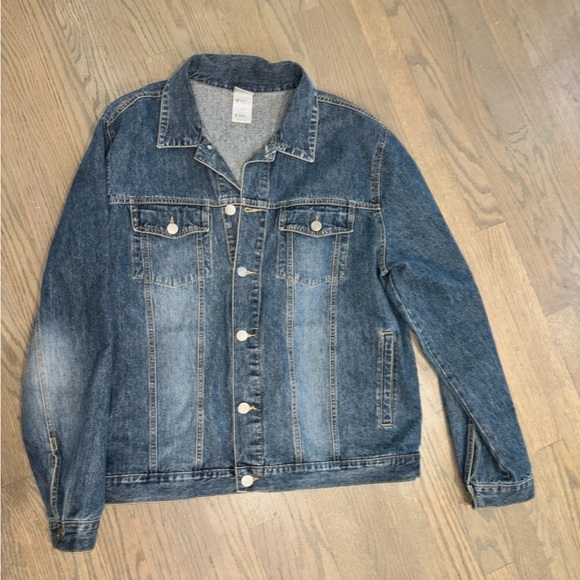 Vintage Disney Jack Skellington Nightmare Before Christmas Denim Jean Jacket XL - Picture 6 of 7